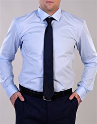 Голубая рубашка гигант ворот 55см